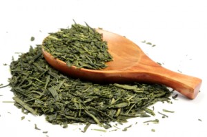 Dried tea leaves