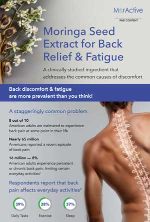 Moringa Seed Extract for Back Relief & Fatigue Info Graphic Thumbnail