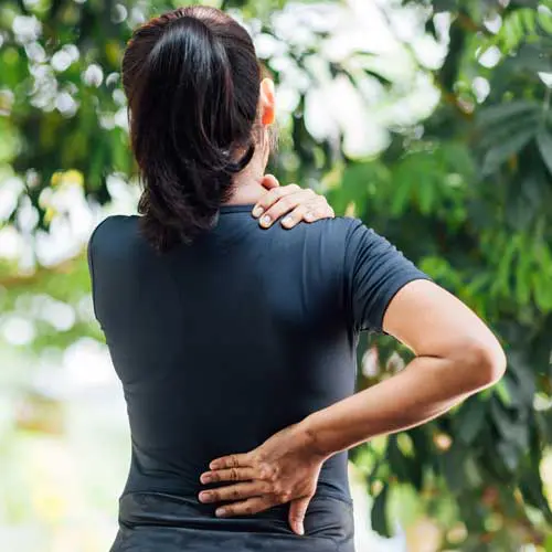 woman back pain